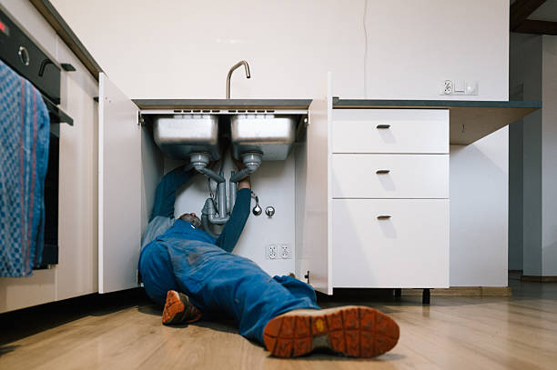 Professional Plumbing technician working in Burlington, NJ